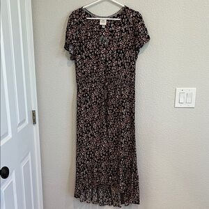 Knox Rose Black Patterned Midi Dress with tassels, large